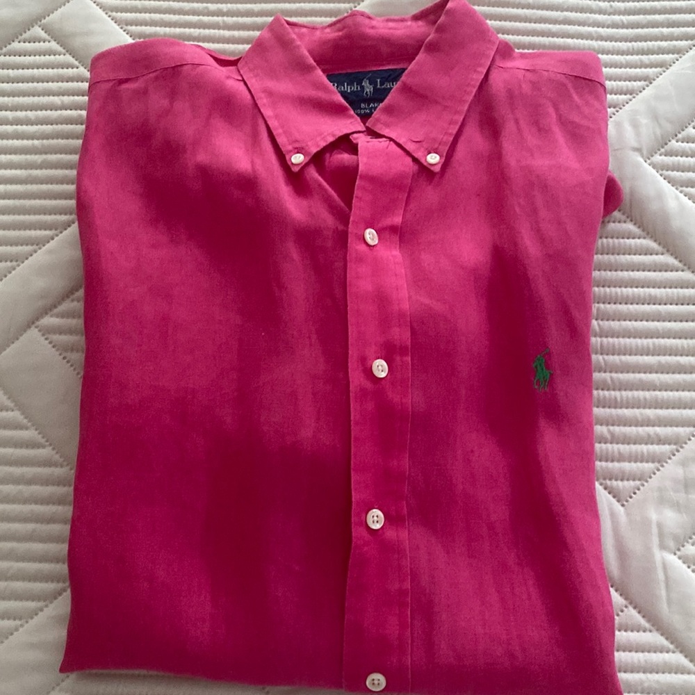 Ralph Lauren Men’s Short Sleeve Linen Shirt